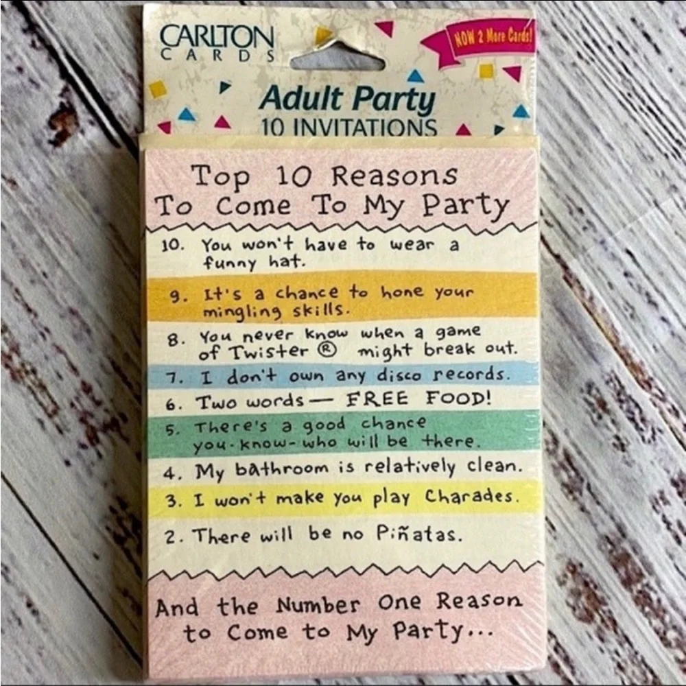 NWT Vintage Party Invitations (Bundle of 50)